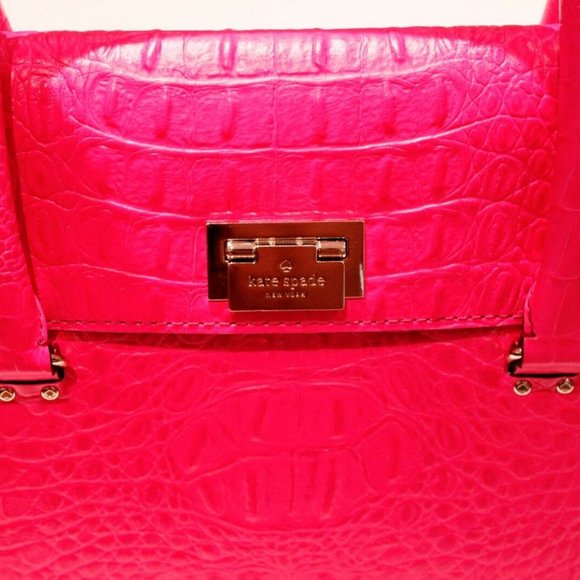 KATE SPADE Sinclair Purse Tote Handbag ORCHARD Valley PINK Sapphire - Picture 3 of 7